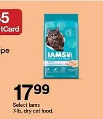 Target Select iams dry cat food offer
