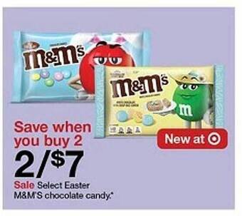 Target Select easter m&m's chocolate candy offer
