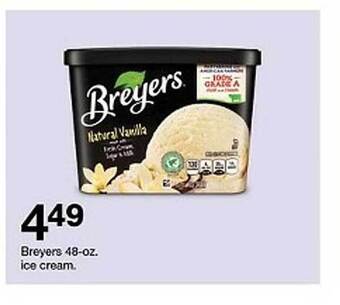 Target Breyers ice cream offer