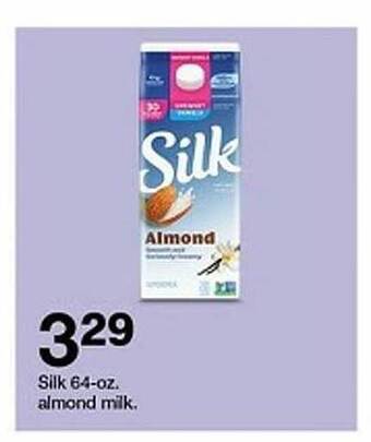 Target Silk almond milk offer