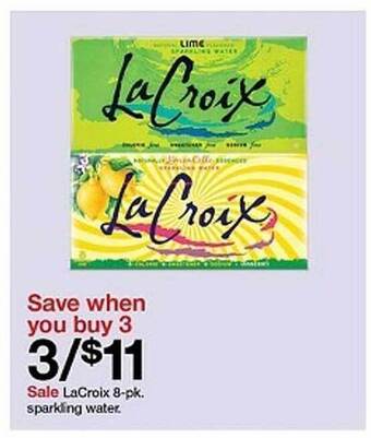 Target Lacroix sparkling water offer