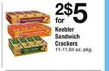 ACME Keebler sandwich crackers offer