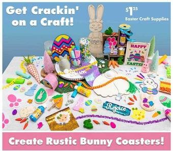 Dollar Tree Easter craft supplies offer