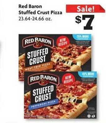 Family Dollar Red baron stuffed crust pizza offer