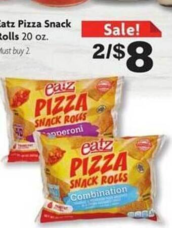 Family Dollar Eatz pizza snack rolls offer