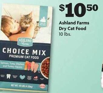 Family Dollar Ashland farms dry cat food offer