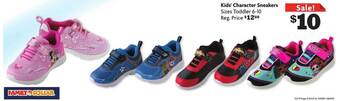 Family Dollar Kids' character sneakers offer