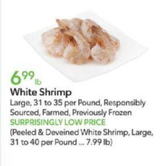 Publix White Shrimp offer