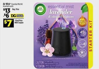 Dollar General Air wick essential mist kit assorted scents offer