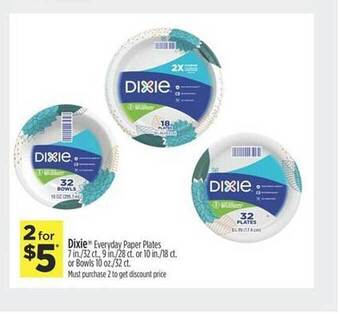 Dollar General Dixie everyday paper plates offer