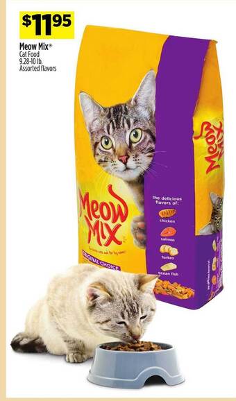 Dollar General Meow mix cat food offer