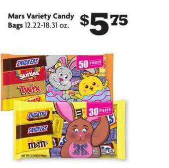 Family Dollar Mars variety candy bags offer