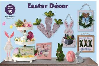 Family Dollar Easter hanging or tabletop décor offer