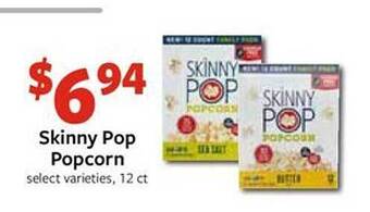 Fareway Skinny pop popcorn offer