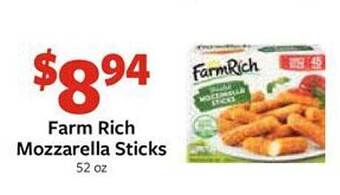 Fareway Farm rich mozzarella sticks offer