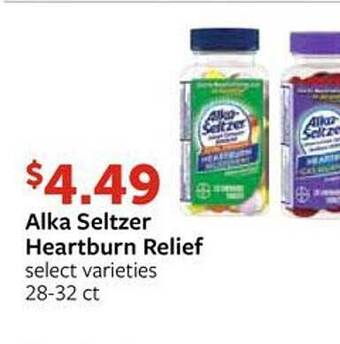 Fareway Alka seltzer heartburn relief offer