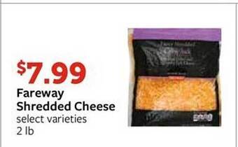 Fareway Fareway shredded cheese offer