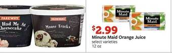 Fareway Minute maid orange juice offer