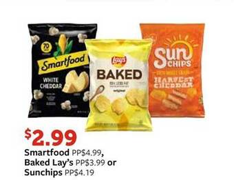 Fareway Smartfood, baked lay's, or sunchips offer