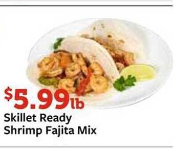 Fareway Skillet ready shrimp fajita mix offer