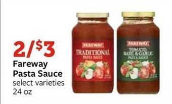 Fareway Fareway pasta sauce offer