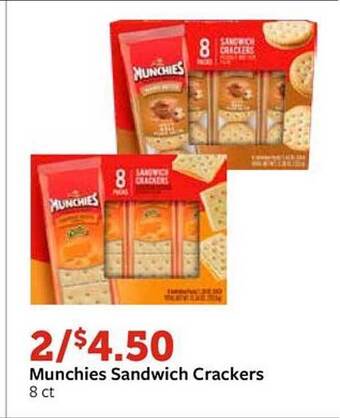 Fareway Munchies sandwich crackers offer