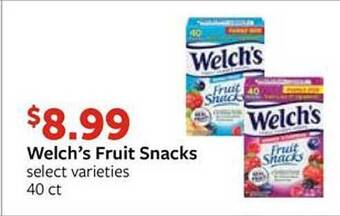 Fareway Welch's fruit snacks offer