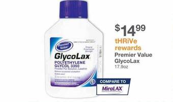 Kinney Drugs Premier value glycolax offer