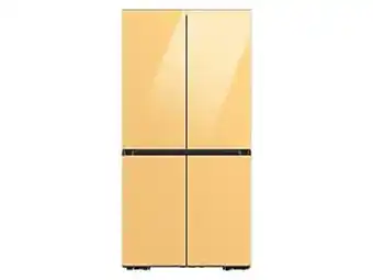 Samsung Bespoke 4-door flex™ refrigerator (29 cu. ft.) in sunrise yellow glass offer