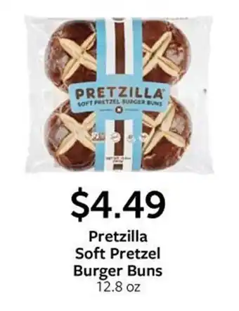 Fareway Pretzilla Soft Pretzel Burger Buns 12.8 oz offer