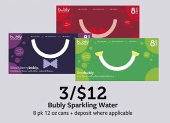Fareway Bubly Sparkling Water offer