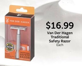Fareway Van Der Hagen Traditional Safety Razor offer