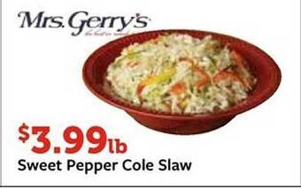 Fareway Sweet pepper cole slaw offer