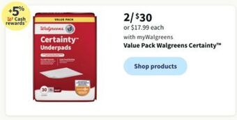 Walgreens Value pack walgreens certainty™ offer