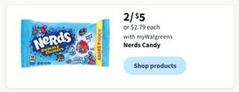Walgreens Nerds candy offer
