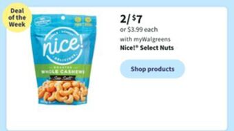 Walgreens Nice!® select nuts offer