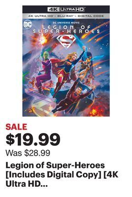 Best Buy Legion of super-heroes [includes digital copy] [4k ultra hd blu-ray/blu-ray] [2023] offer