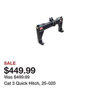 Tractor Supply Company Cat 3 quick hitch, 25-020 offer