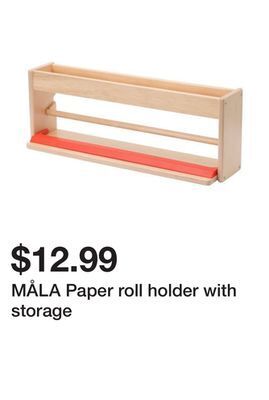 Ikea Måla paper roll holder with storage offer
