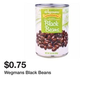 Wegmans Wegmans black beans offer