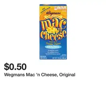 Wegmans Wegmans mac 'n cheese, original offer