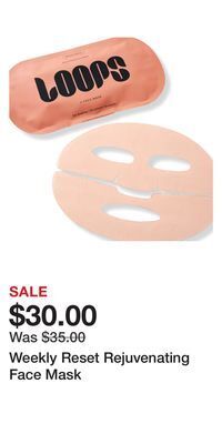 Ulta Beauty Weekly reset rejuvenating face mask offer