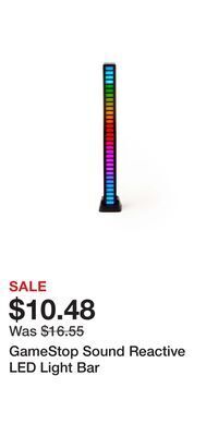 Game Stop Gamestop sound reactive led light bar offer