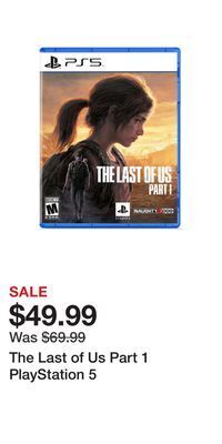 Game Stop The last of us part 1 playstation 5 offer