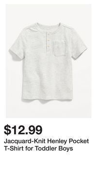 Old Navy Jacquard-knit henley pocket t-shirt for toddler boys offer