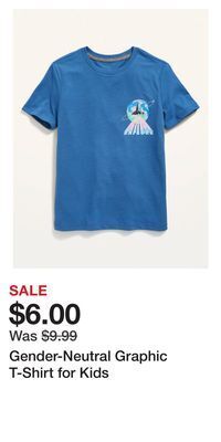 Old Navy Gender-neutral graphic t-shirt for kids offer