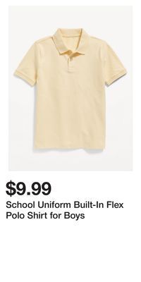 Old Navy School uniform built-in flex polo shirt for boys offer