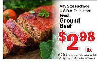 Food Depot Fresh ground beef offer