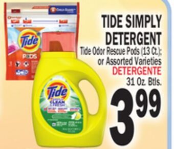 Bravo Supermarkets Tide simply detergent offer
