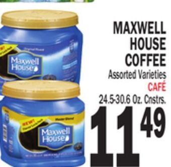 Bravo Supermarkets Maxwell house coffee offer